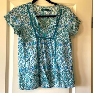 Prana short sleeved blouse